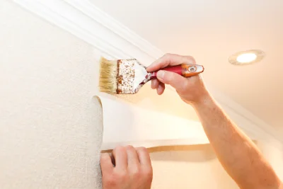 Pose de papier peint à Margencel — revêtements muraux et toiles de verre